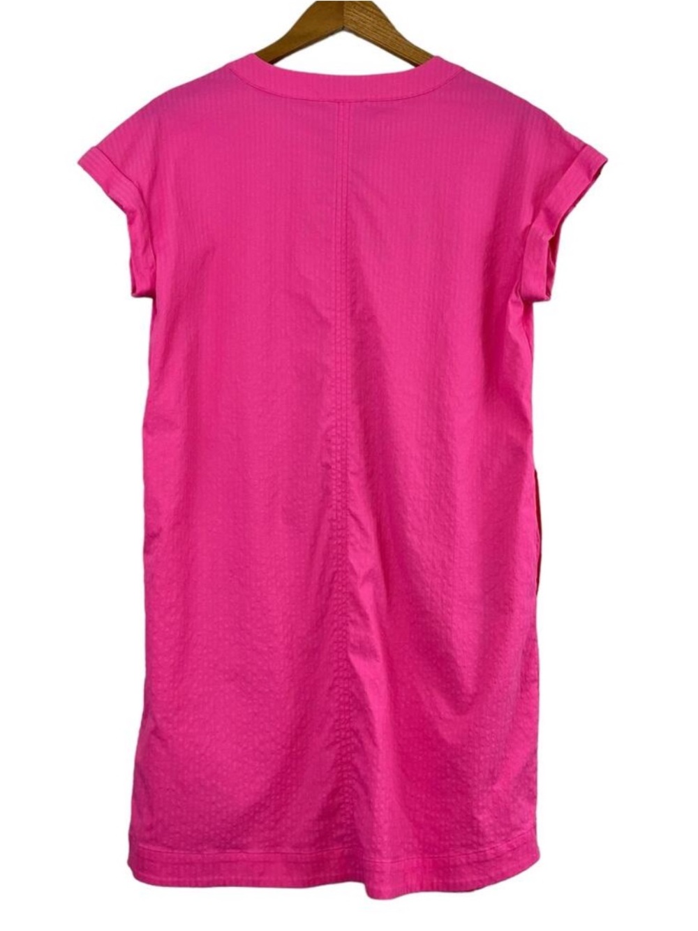 Vineyard Vines Pink Harbor Seersucker Performance Tunic Dress - Picture 3 of 6